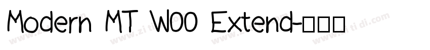 Modern MT W00 Extend字体转换